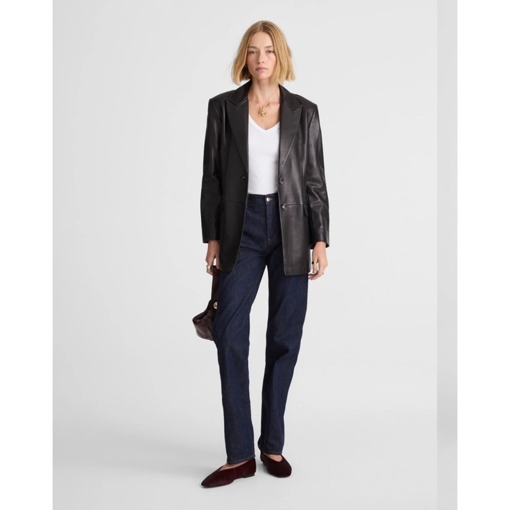 Madewell NWT The Longline Straight Jean Rinse Wash Rigid Size W 28 - Picture 1 of 15
